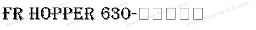 FR Hopper 630字体转换